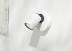 RENDL DUGME I biała/antracyt 230V GU10 35W