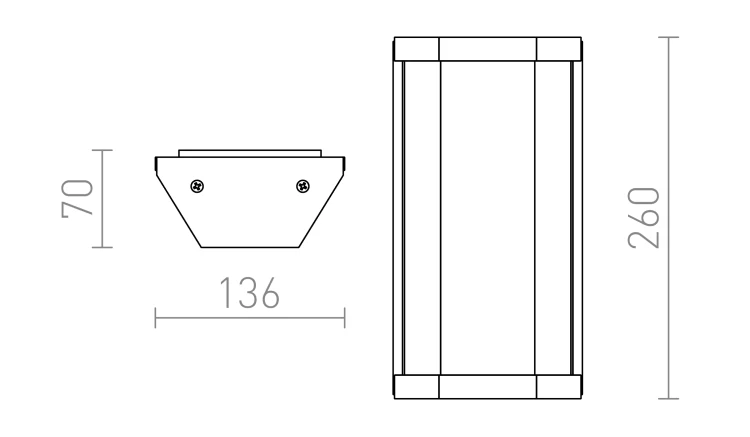RENDL PENTA ścienna antracyt 230V E27 18W