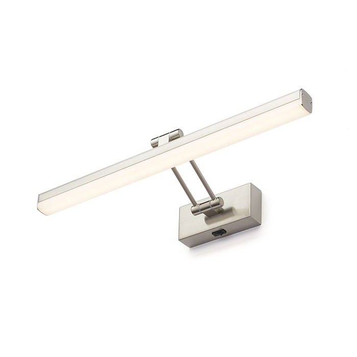 RENDL SWING nad obraz aluminium szczotkowane 230V LED 8W 3000K