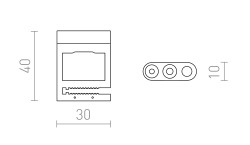 RENDL WAVE uchwyt mechaniczny czarna