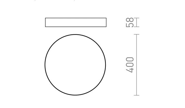 RENDL LARISA R 40 DIMM sufitowa czarna 230V LED 50W 3000K 4000K 6500K