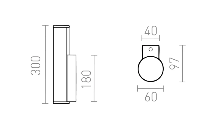 RENDL STELLA ściana chrom 230V LED 7W IP44 3000K