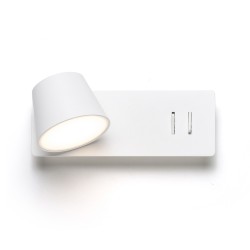 RENDL AMADEUS ściana z podświetleniem biała 230V LED 4+6W 3000K