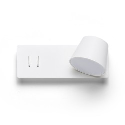 RENDL AMADEUS ściana z podświetleniem biała 230V LED 4+6W 3000K