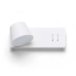 RENDL AMADEUS ściana z podświetleniem biała 230V LED 4+6W 3000K