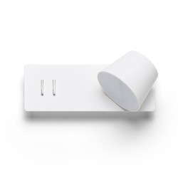 RENDL AMADEUS ściana z podświetleniem biała 230V LED 4+6W 3000K