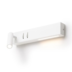 RENDL ODEON ściana z podświetleniem biała 230V LED 8+3W 30° 3000K