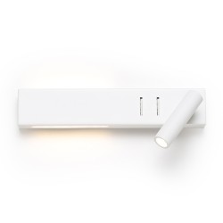 RENDL ODEON ściana z podświetleniem biała 230V LED 8+3W 30° 3000K