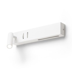 RENDL ODEON ściana z podświetleniem biała 230V LED 8+3W 30° 3000K
