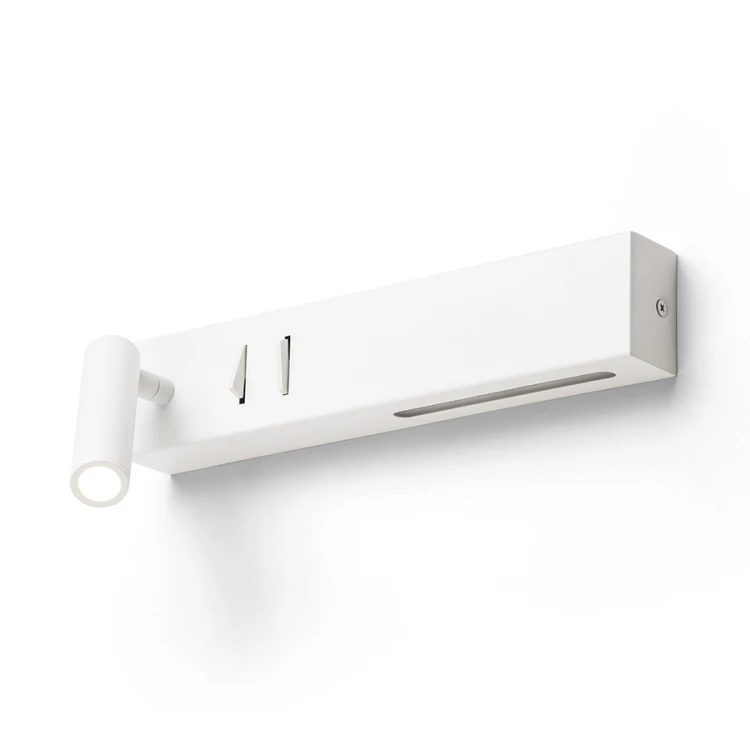 RENDL ODEON ściana z podświetleniem biała 230V LED 8+3W 30° 3000K