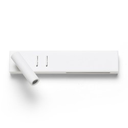 RENDL ODEON ściana z podświetleniem biała 230V LED 8+3W 30° 3000K