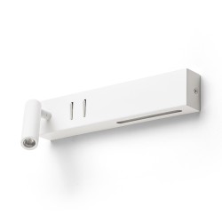RENDL ODEON ściana z podświetleniem biała 230V LED 8+3W 30° 3000K