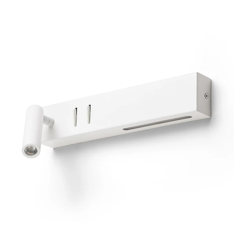 RENDL ODEON ściana z podświetleniem biała 230V LED 8+3W 30° 3000K