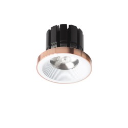 RENDL SHARM PLUS wpuszczana biała miedź 230V LED 10W 24° 3000K