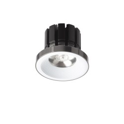 RENDL SHARM PLUS wpuszczana biała czarny chrom 230V LED 10W 24° 3000K