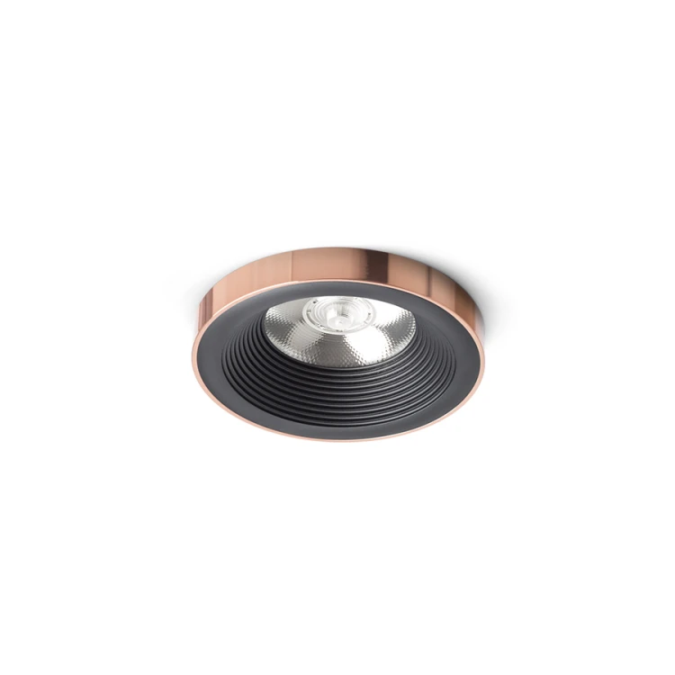 RENDL SHARM PLUS wpuszczana czarna miedź 230V LED 10W 24° 3000K