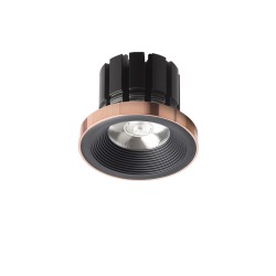 RENDL SHARM PLUS wpuszczana czarna miedź 230V LED 10W 24° 3000K