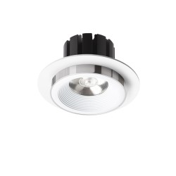 RENDL SHARM R I wpuszczana biała chrom 230V LED 10W 24° 3000K