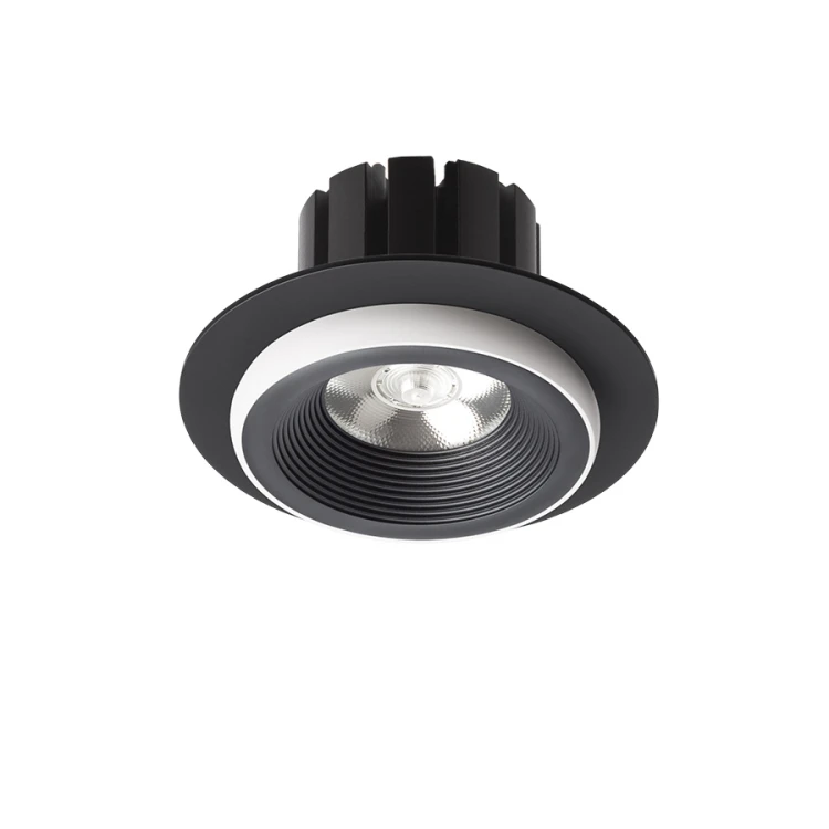 RENDL SHARM R I wpuszczana czarna/biała czarna 230V LED 10W 24° 3000K