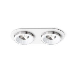 RENDL SHARM R II wpuszczana biała chrom 230V LED 2x10W 24° 3000K