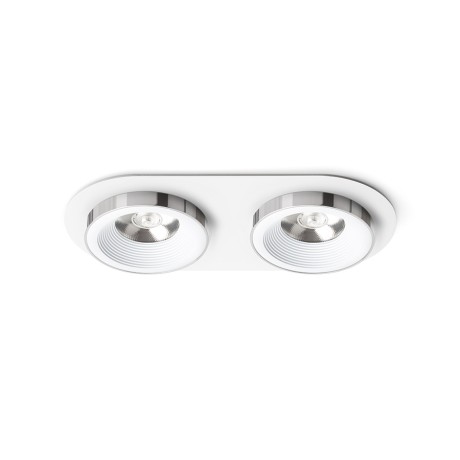 Przejdź do produktu RENDL SHARM R II wpuszczana biała chrom 230V LED 2x10W 24° 3000K