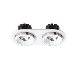 RENDL SHARM R II wpuszczana biała chrom 230V LED 2x10W 24° 3000K