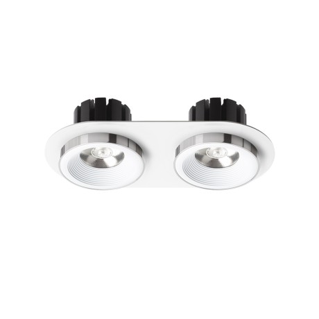 Przejdź do produktu RENDL SHARM R II wpuszczana biała chrom 230V LED 2x10W 24° 3000K