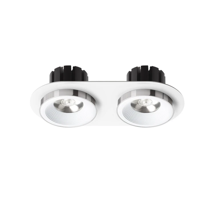 RENDL SHARM R II wpuszczana biała chrom 230V LED 2x10W 24° 3000K