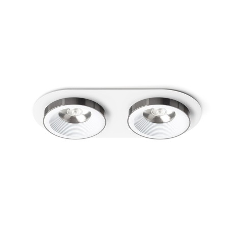 Przejdź do produktu RENDL SHARM R II wpuszczana biała czarny chrom 230V LED 2x10W 24° 3000K