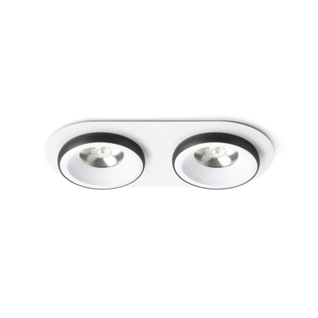Przejdź do produktu RENDL SHARM R II wpuszczana biała/czarna 230V LED 2x10W 24° 3000K