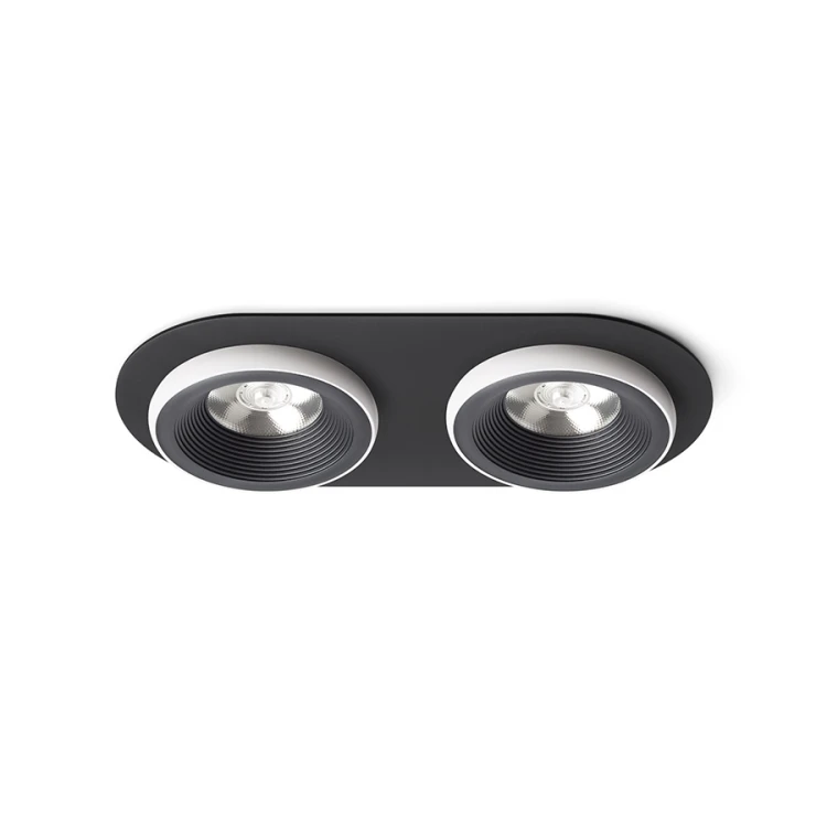 RENDL SHARM R II wpuszczana czarna/biała 230V LED 2x10W 24° 3000K