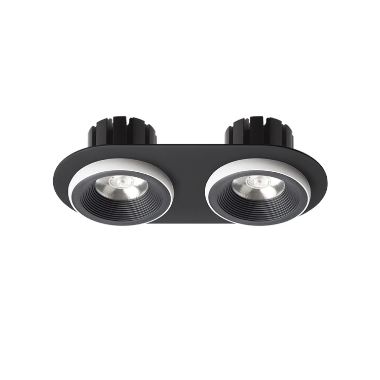 RENDL SHARM R II wpuszczana czarna/biała 230V LED 2x10W 24° 3000K