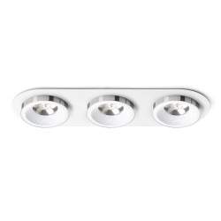 RENDL SHARM R III wpuszczana biała chrom 230V LED 3x10W 24° 3000K