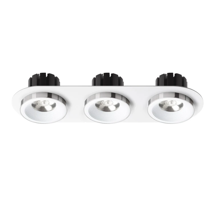 RENDL SHARM R III wpuszczana biała chrom 230V LED 3x10W 24° 3000K