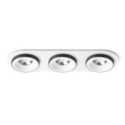 RENDL SHARM R III wpuszczana biała/czarna 230V LED 3x10W 24° 3000K
