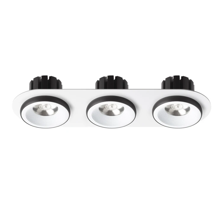 RENDL SHARM R III wpuszczana biała/czarna 230V LED 3x10W 24° 3000K
