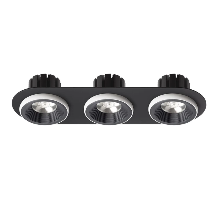 RENDL SHARM R III wpuszczana czarna/biała 230V LED 3x10W 24° 3000K