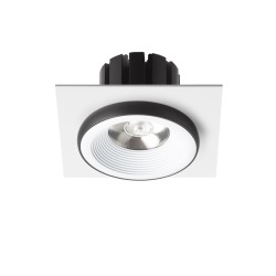 RENDL SHARM SQ I wpuszczana biała/czarna 230V LED 10W 24° 3000K