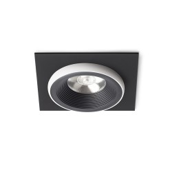 RENDL SHARM SQ I wpuszczana czarna/biała 230V LED 10W 24° 3000K