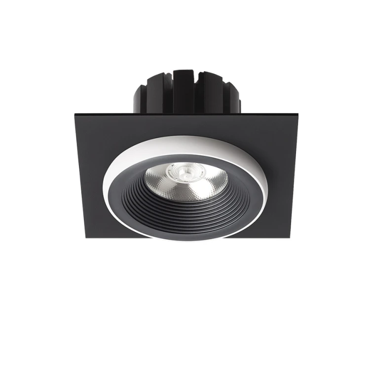 RENDL SHARM SQ I wpuszczana czarna/biała 230V LED 10W 24° 3000K