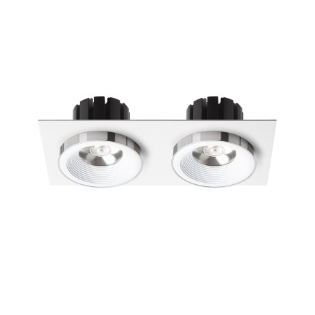 Przejdź do produktu RENDL SHARM SQ II wpuszczana biała chrom 230V LED 2x10W 24° 3000K