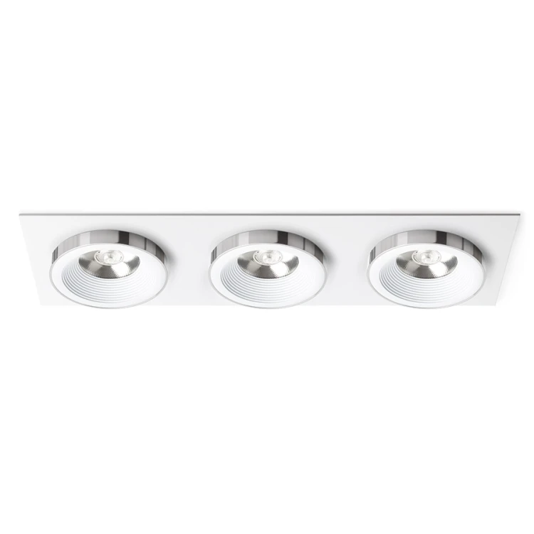 RENDL SHARM SQ III wpuszczana biała chrom 230V LED 3x10W 24° 3000K