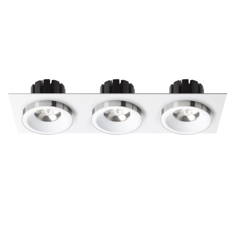 Przejdź do produktu RENDL SHARM SQ III wpuszczana biała chrom 230V LED 3x10W 24° 3000K