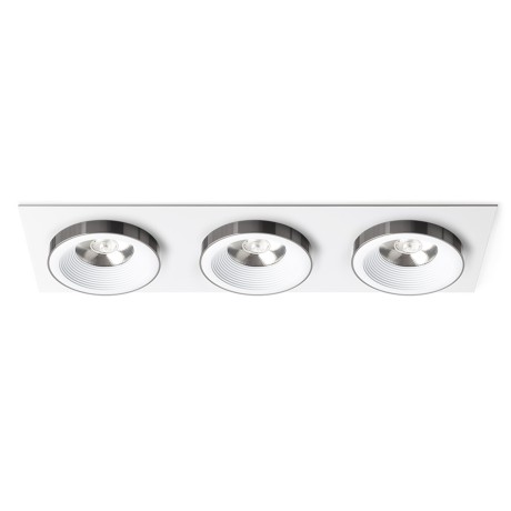 Przejdź do produktu RENDL SHARM SQ III wpuszczana biała czarny chrom 230V LED 3x10W 24° 3000K