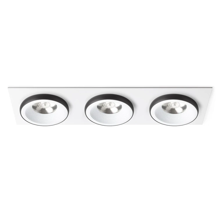 RENDL SHARM SQ III wpuszczana biała/czarna 230V LED 3x10W 24° 3000K