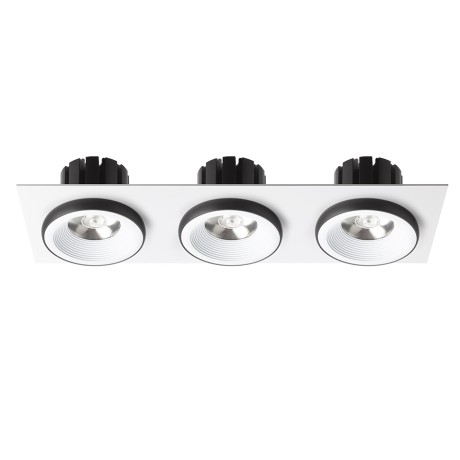 Przejdź do produktu RENDL SHARM SQ III wpuszczana biała/czarna 230V LED 3x10W 24° 3000K