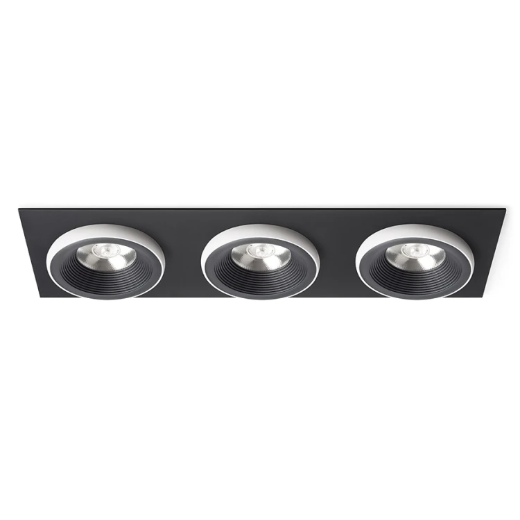 RENDL SHARM SQ III wpuszczana czarna/biała 230V LED 3x10W 24° 3000K
