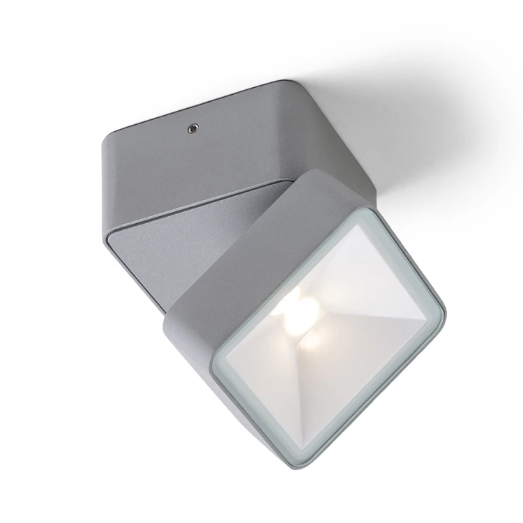 RENDL FLAVIO SQ natynkowa jasno szara 230V LED 6W 110° IP54 3000K