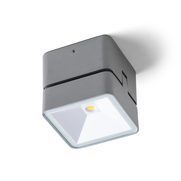 RENDL FLAVIO SQ natynkowa jasno szara 230V LED 6W 110° IP54 3000K