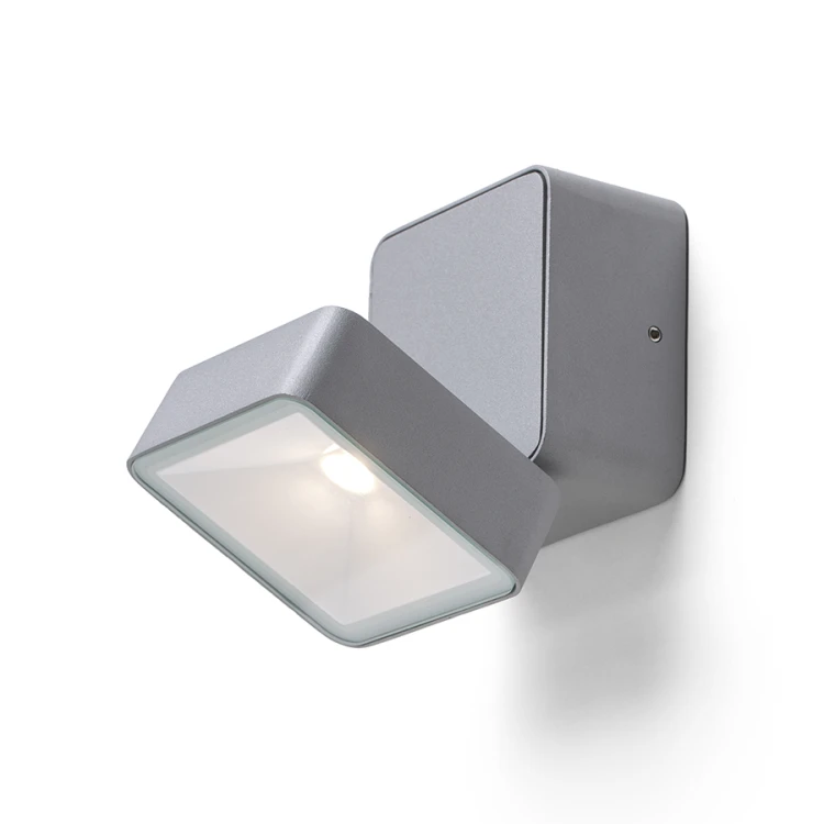 RENDL FLAVIO SQ natynkowa jasno szara 230V LED 6W 110° IP54 3000K